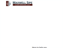 Tablet Screenshot of maxwellsipelaw.com